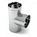 Купить Тройник одностенный дымоходный 90 градусов D-120 мм из нержавеющей стали Прок